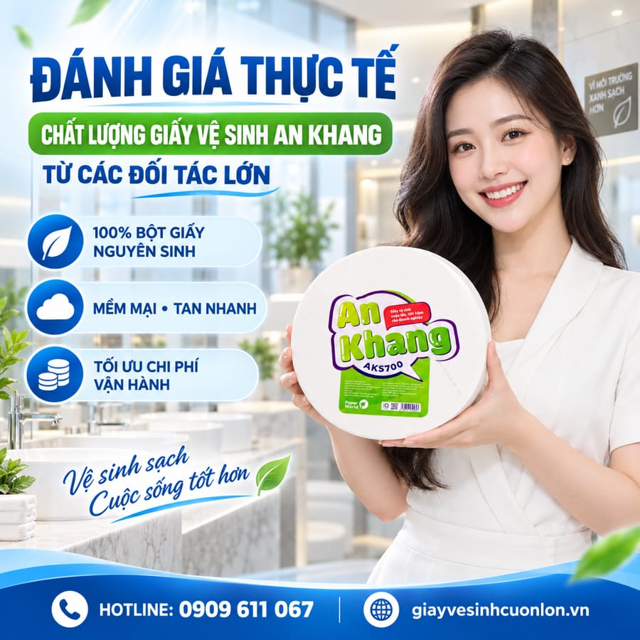Horeca Việt Nam đại lý phân phối giấy vệ sinh cuộn lớn An Khang uy tín giá tốt