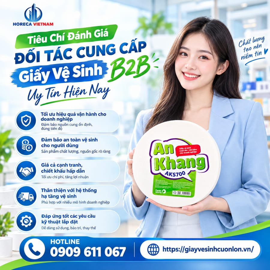 Horec Việt Nam đối tác cung cấp giấy vệ sinh b2b uy tín hiện nay