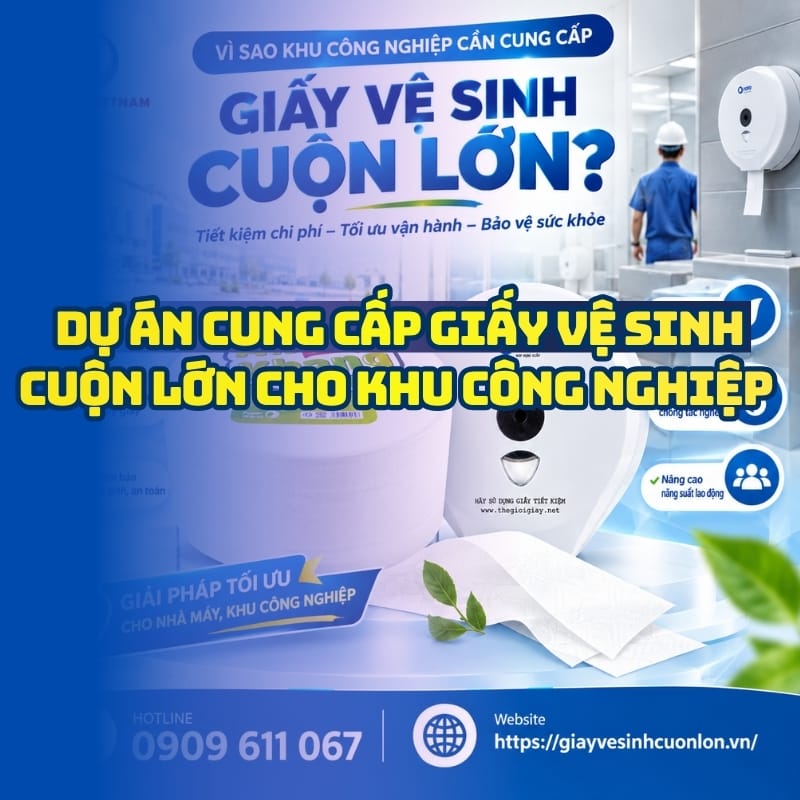 Horeca Việt Nam nhà cung cấp giấy vệ sinh cuộn lớn cho khu công nghiệp giá tốt giao hàng nhanh