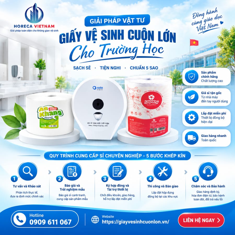 Horeca Việt Nam nhà cung cấp vật tư tiêu hao trường học uy tín