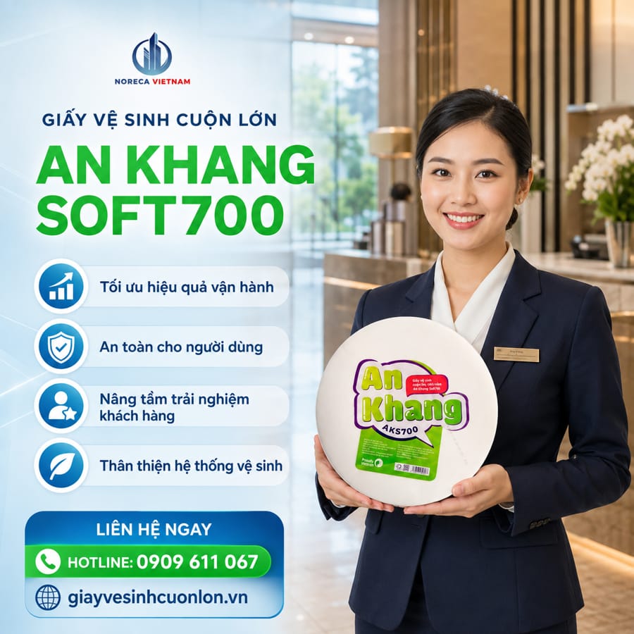Horeca Việt Nam nhà phân phối giấy vệ sinh cuộn lớn An Khang giá sỉ tốt nhất giao hàng nhanh