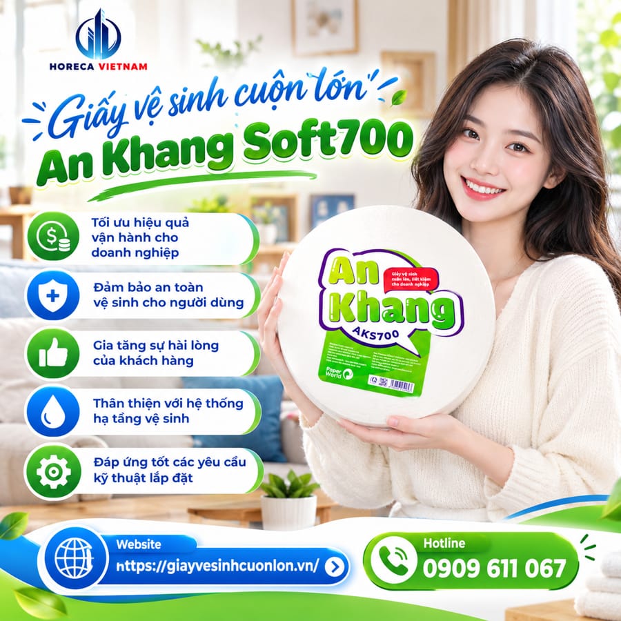 Horeca Việt Nam nhà phân phối giấy vệ sinh cuộn lớn số lượng lớn giá sỉ tốt nhất