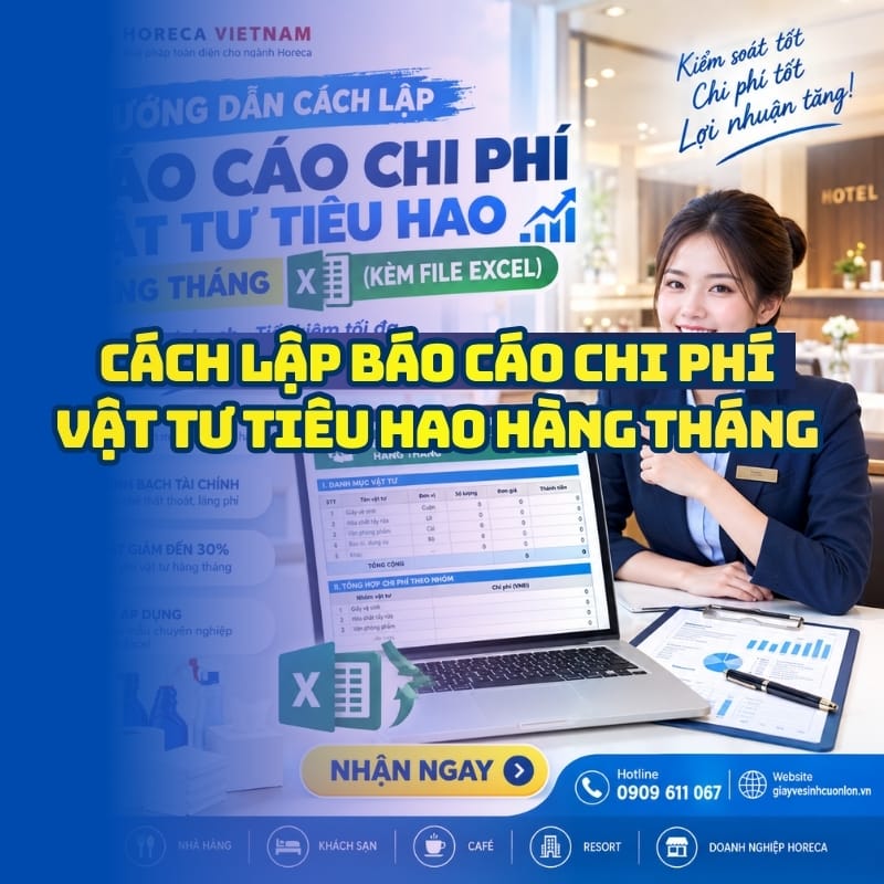 Hướng dẫn cách lập báo cáo chi phí vật tư tiêu hao hàng tháng