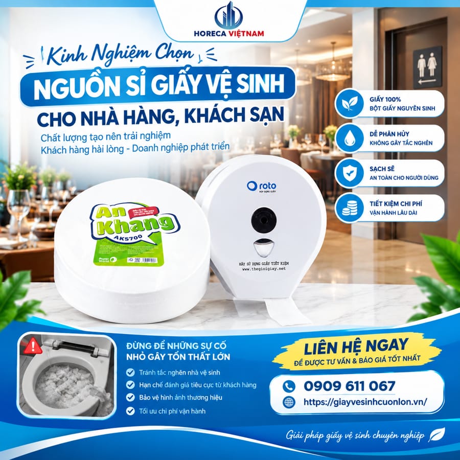 Kinh nghiệm mua sỉ giấy vệ sinh nhà hàng khách sạn