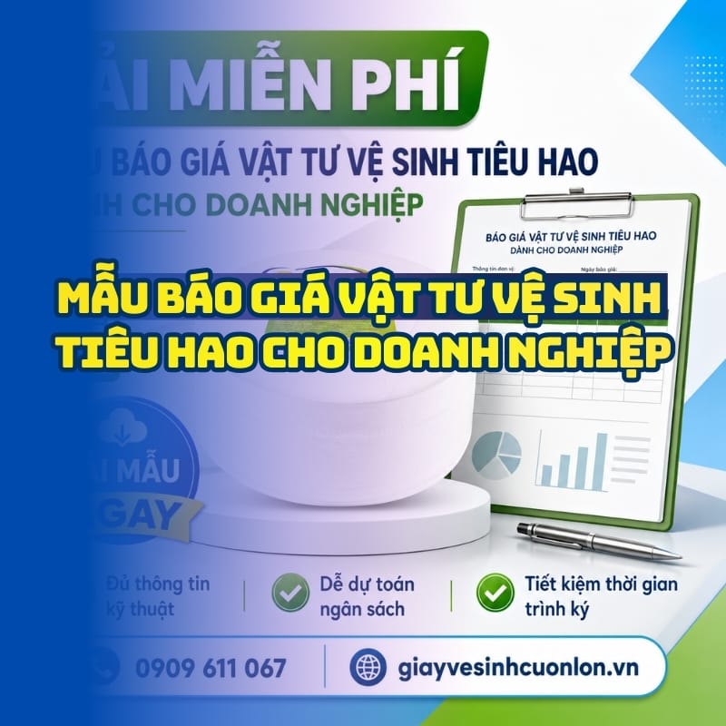 Mẫu báo giá vật tư vệ sinh tiêu hao cho doanh nghiệp tại Horeca Việt Nam