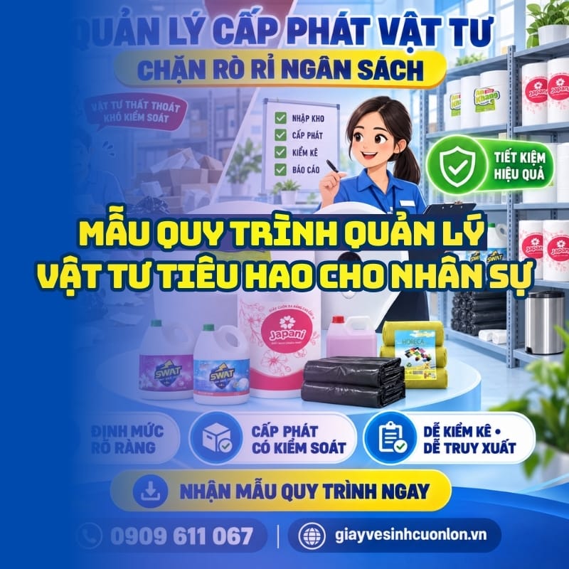 Mẫu quy trình quản lý cấp phát vật tư cho nhà hàng khách sạn hiệu quả nhất tại Horeca Việt Nam