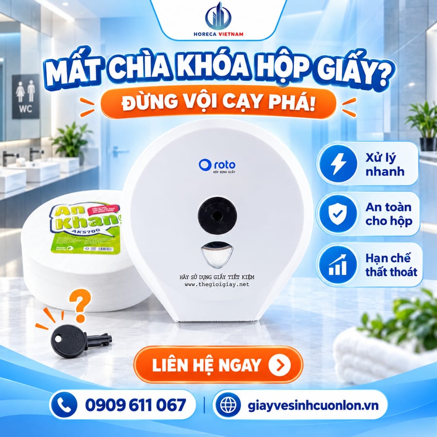 Mẹo xử lý nhanh khi mất chìa khóa hộp giấy vệ sinh phải làm sao.