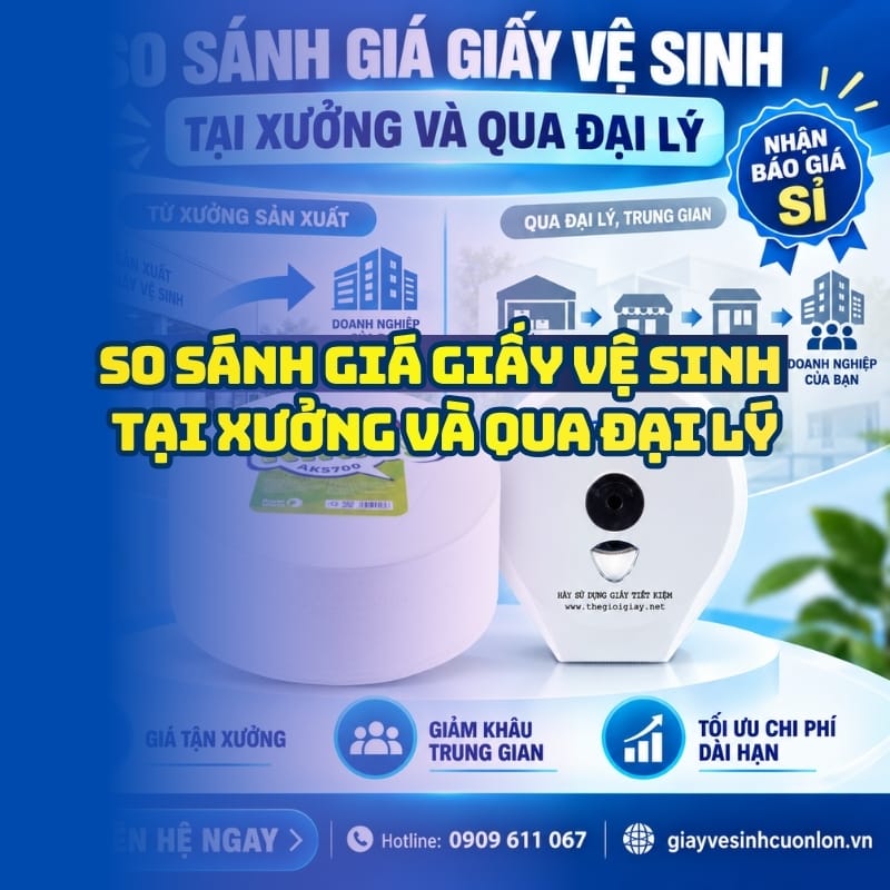 So sánh giá giấy vệ sinh xưởng và đại lý tại Horeca Việt Nam