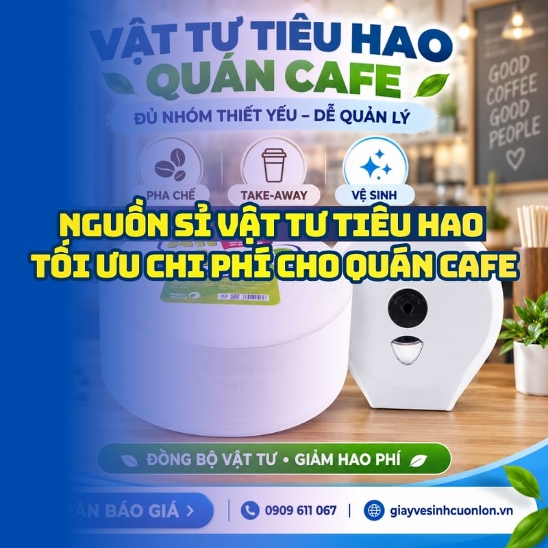 Tìm nguồn sỉ vật tư tiêu hao quán cafe uy tín giá tốt