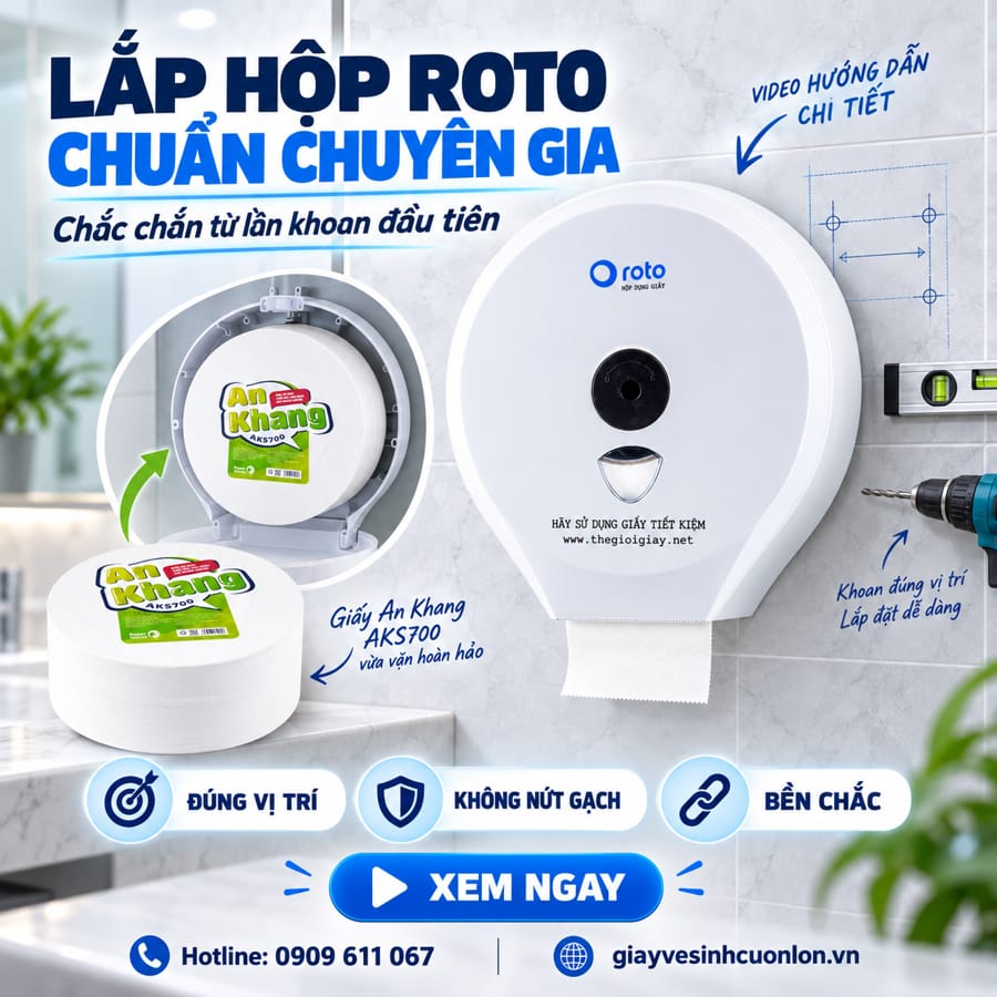 Video hướng dẫn lắp hộp giấy vệ sinh chi tiết từ chuyên gia