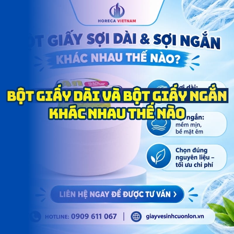So sánh bột giấy dài và bột giấy ngắn khác nhau thế nào?