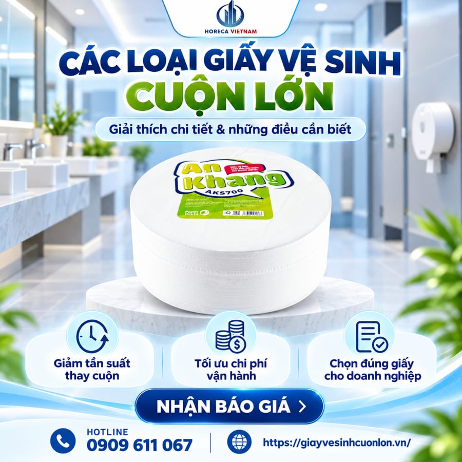 Những điều cần biết Các loại giấy vệ sinh cuộn lớn