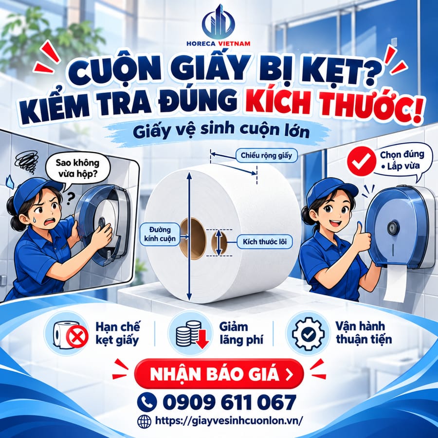 Tìm hiểu chiều rộng giấy vệ sinh cuộn lớn