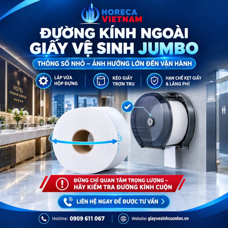 Tìm hiểu đường kính ngoài giấy vệ sinh jumbo có ảnh hưởng tới chất lượng không?