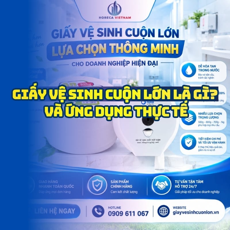 Giải thích giấy vệ sinh cuộn lớn là gì và ứng dụng thực tế?