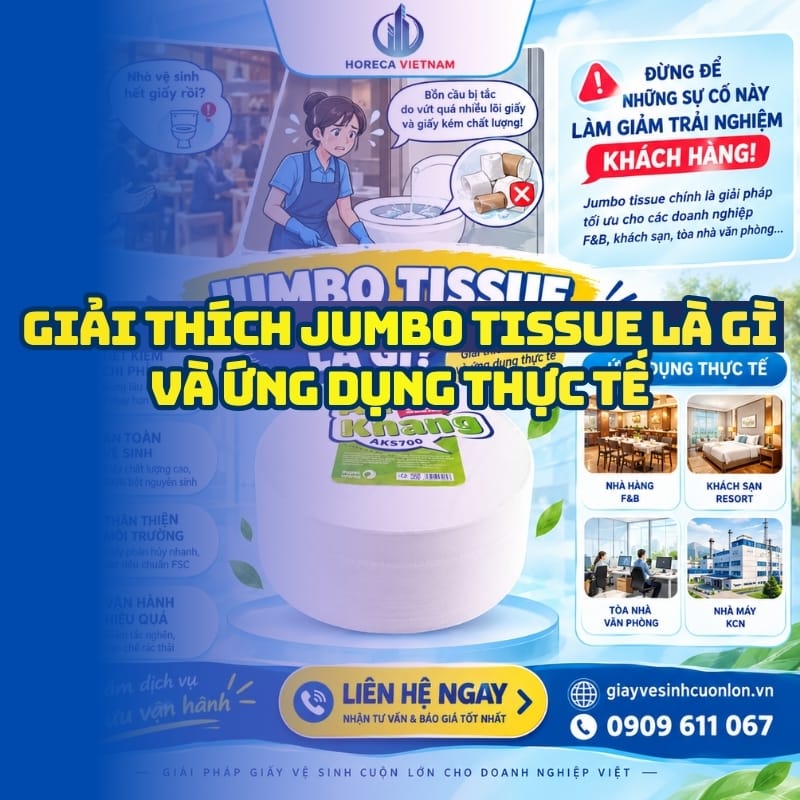 Giải thích jumbo tissue là gì và ứng dụng thực tế tại Horeca Việt Nam