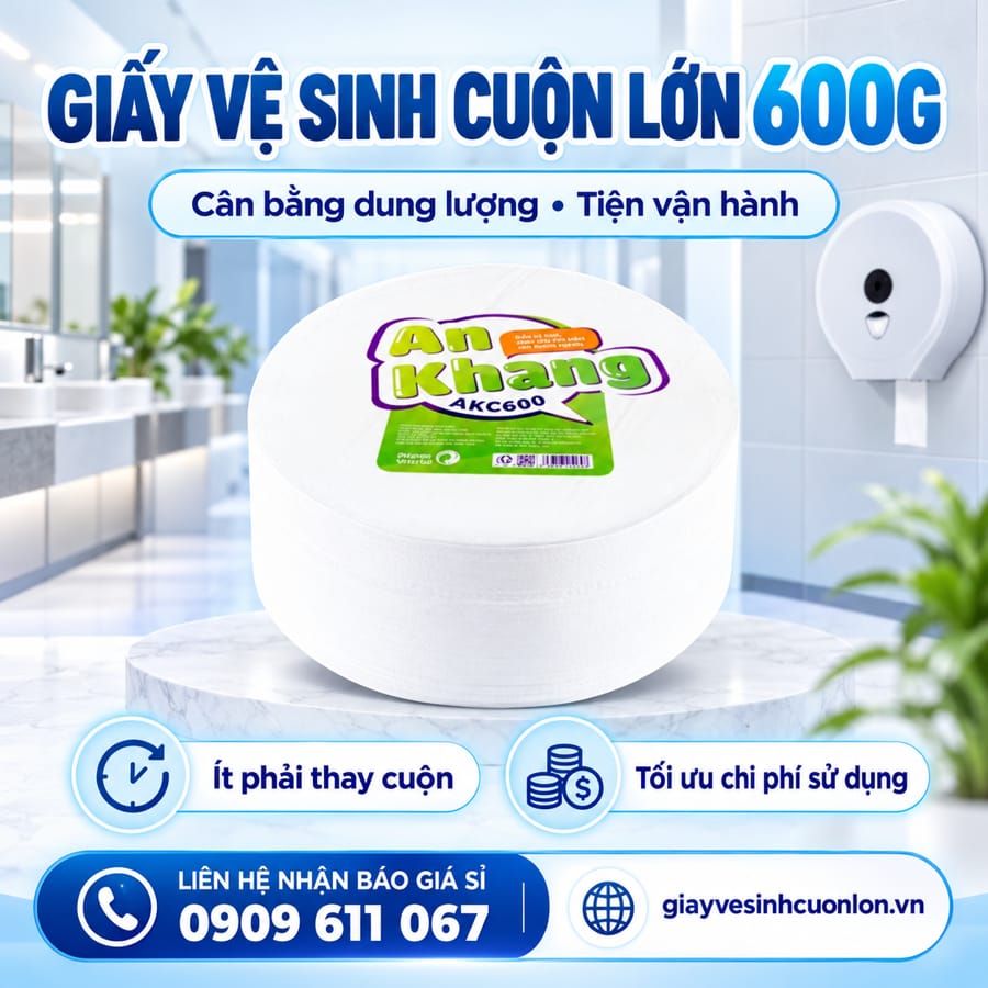 Những điều cần biết về giấy vệ sinh cuộn lớn 600g?