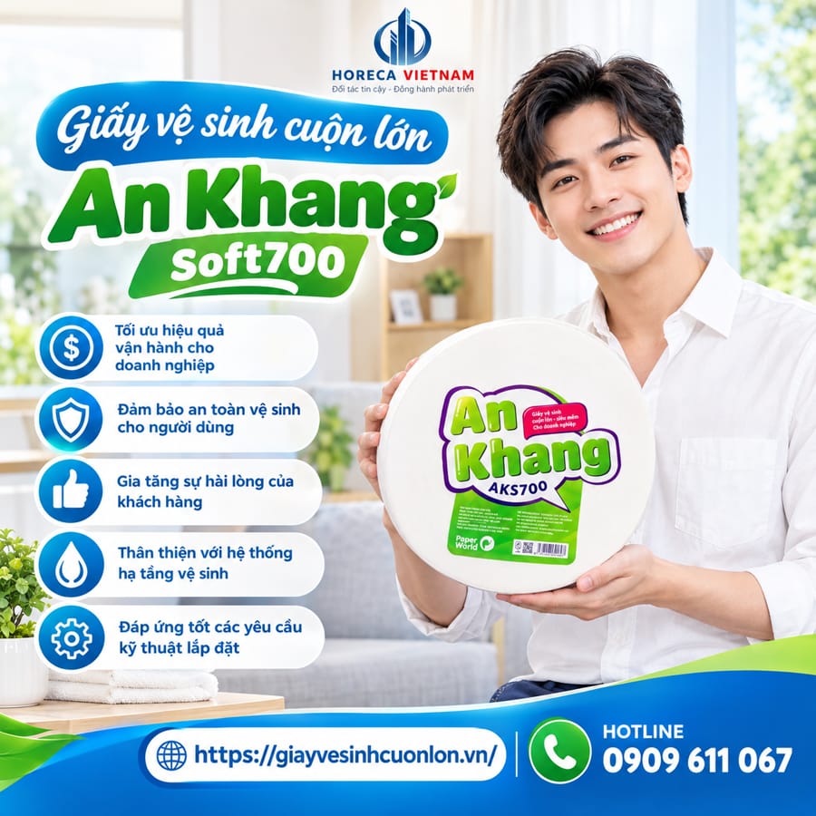 Horeca Việt Nam nhà phân phối giấy vệ sinh 700g uy tinns giá tốt.