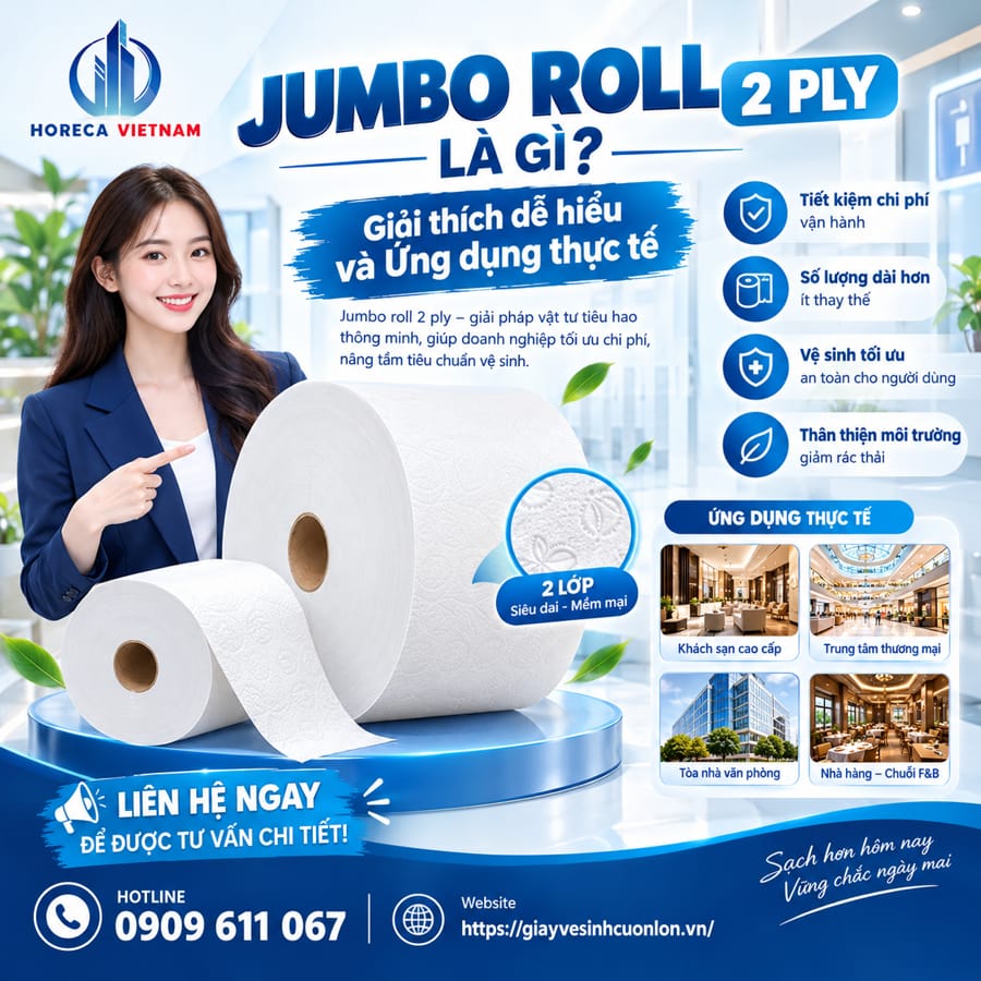 Giải thích jumbo roll 2 ply là gì?