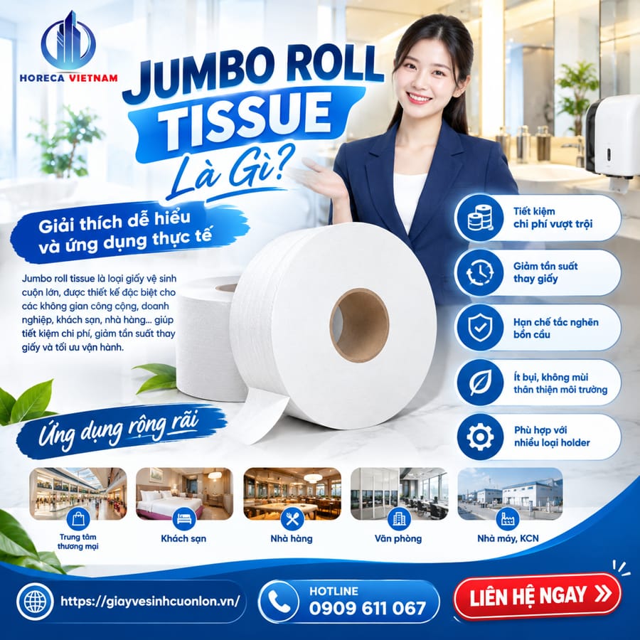 Tìm hiểu jumbo roll tissue là gì?