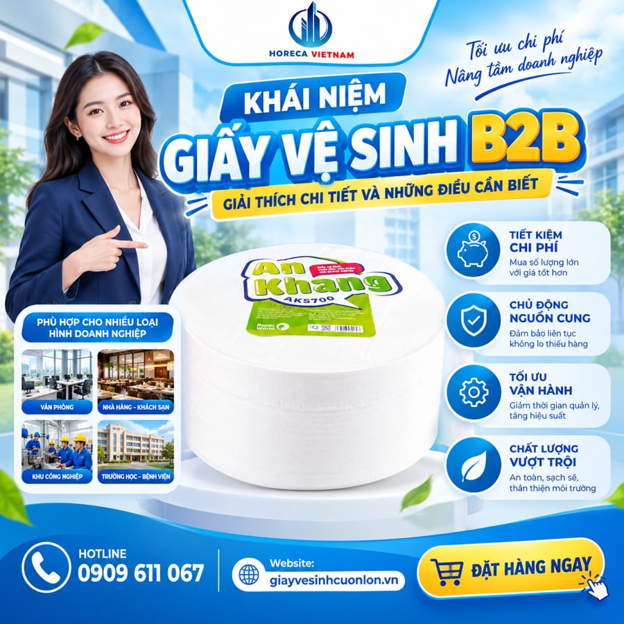 Tìm hiểu khái niệm giấy vệ sinh B2B