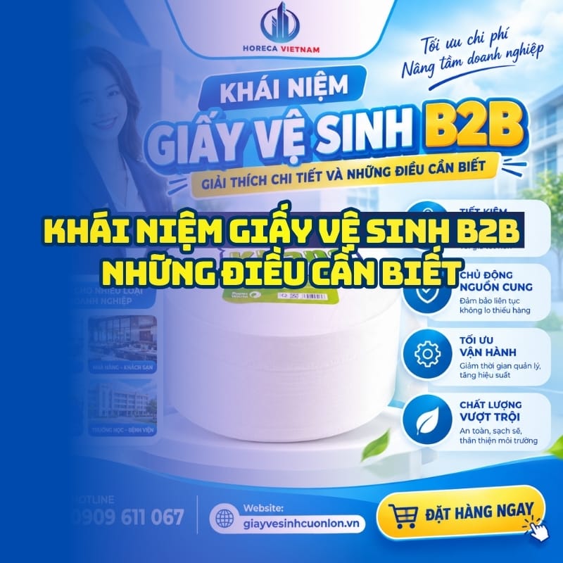 Khái niệm giấy vệ sinh B2B những điều cần biết tại Horeca Việt Nam