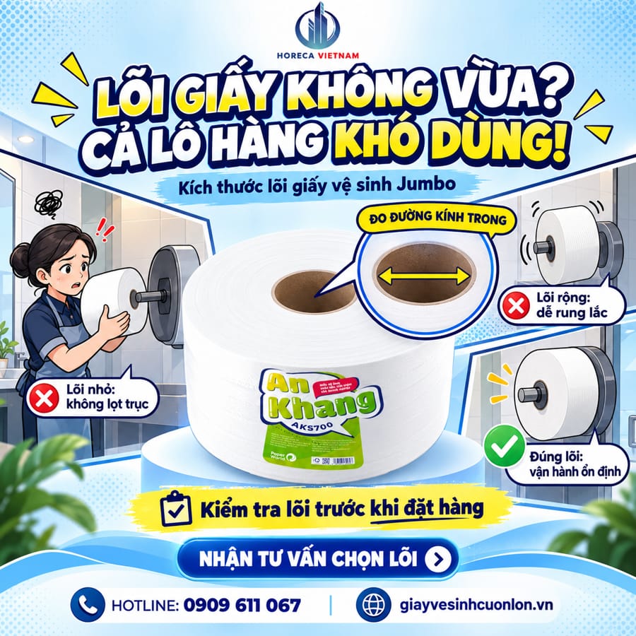 Tìm hiểu kích thước lõi giấy vệ sinh jumbo