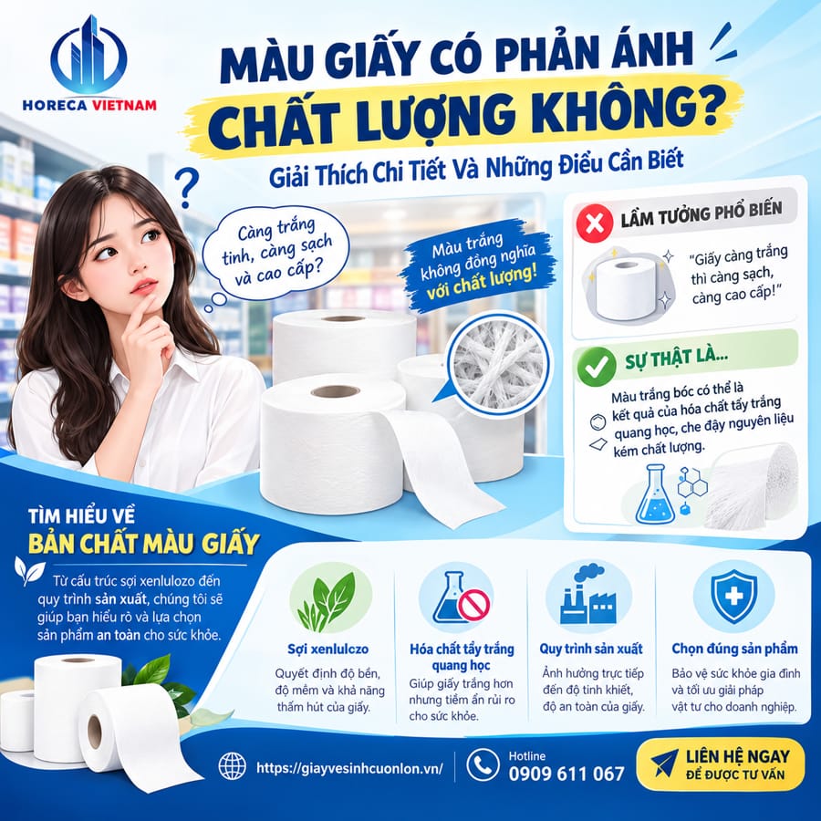 Tìm hiểu màu giấy có phản ánh chất lượng không?