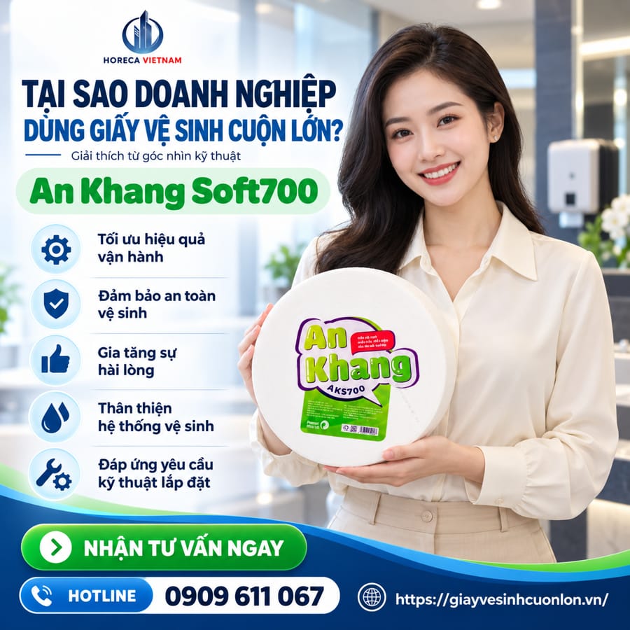 Mua giấy vệ sinh cuộn lớn uy tín đảm bảo chất lượng tại NPP Horeca Việt Nam