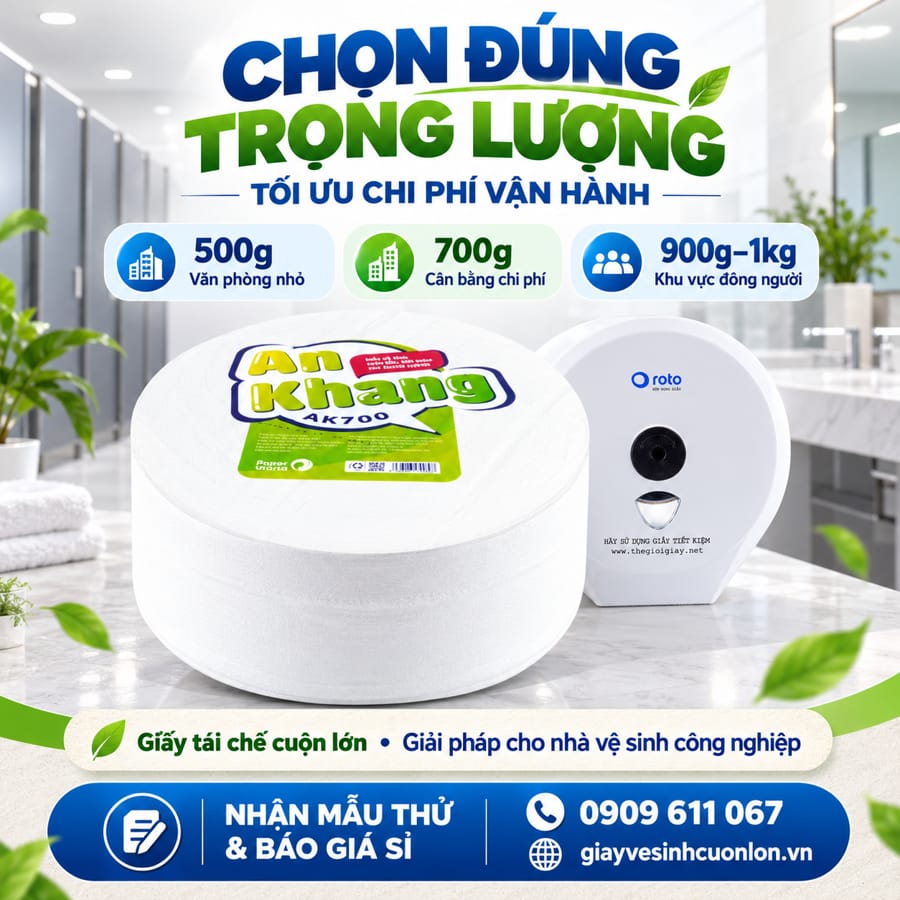 Horeca Việt Nam tự hào là nền tảng phân phối hàng đầu, cung cấp các sản phẩm giấy vệ sinh công nghiệp cuộn lớn chuẩn chất lượng..