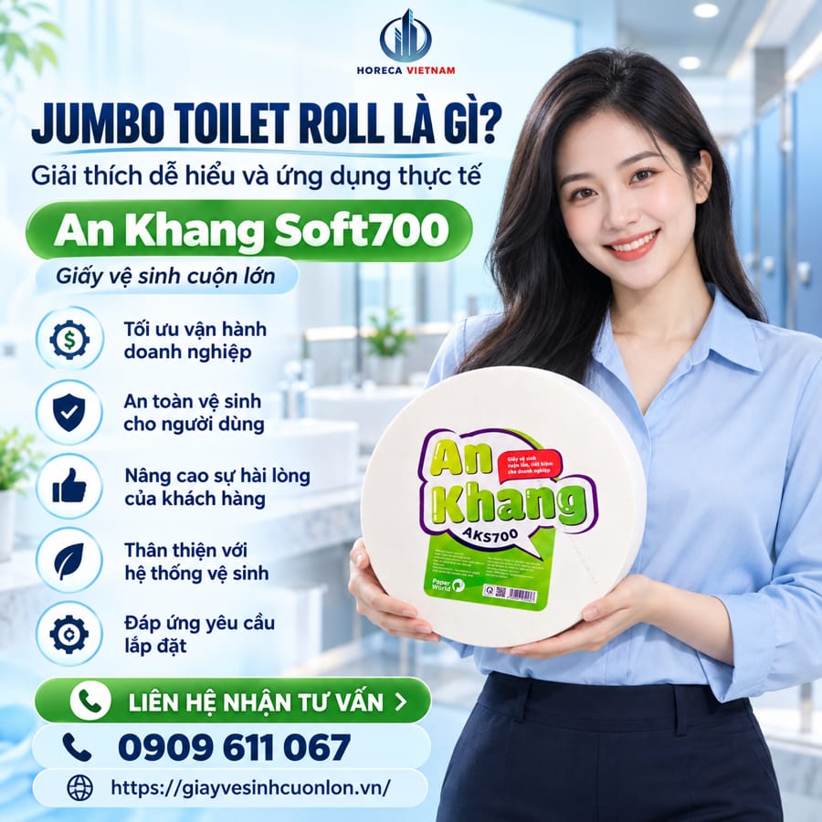 Mua sỉ jumbo toilet roll uy tín giá tốt tại Horeca Việt Nam