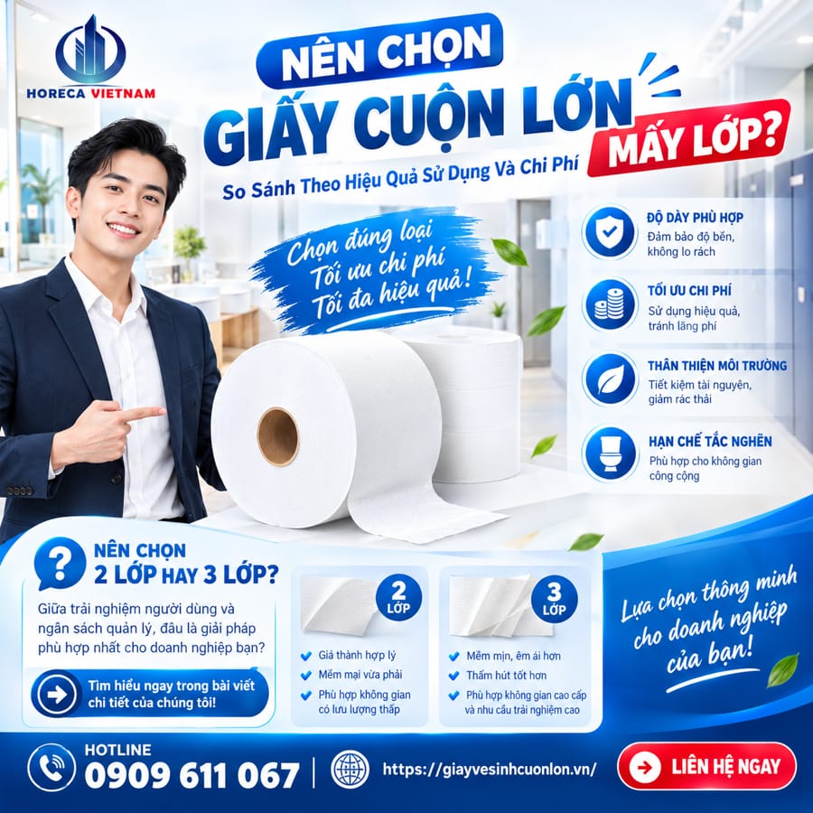 Nên chọn giấy cuộn lớn mấy lớp để tối ưu chi phí?