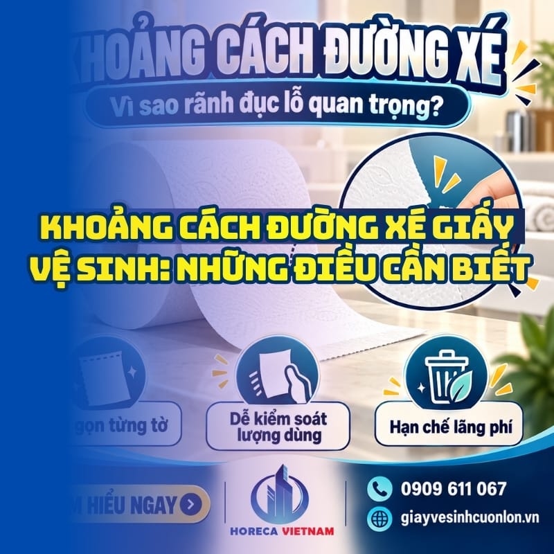 Những điều cần biết khoảng cách đường xé giấy vệ sinh