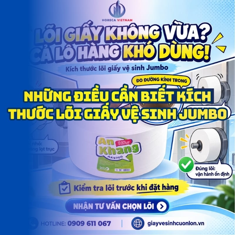 Những điều cần biết kích thước lõi giấy vệ sinh jumbo