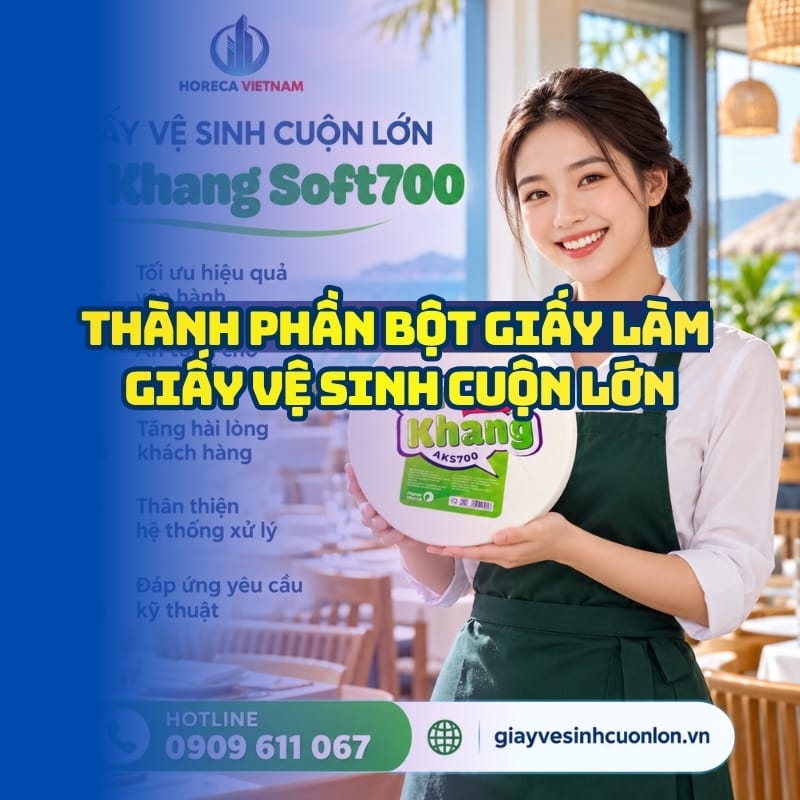 Những điều cần biết về bột giấy làm giấy vệ sinh cuộn lớn tại Horeca Việt Nam