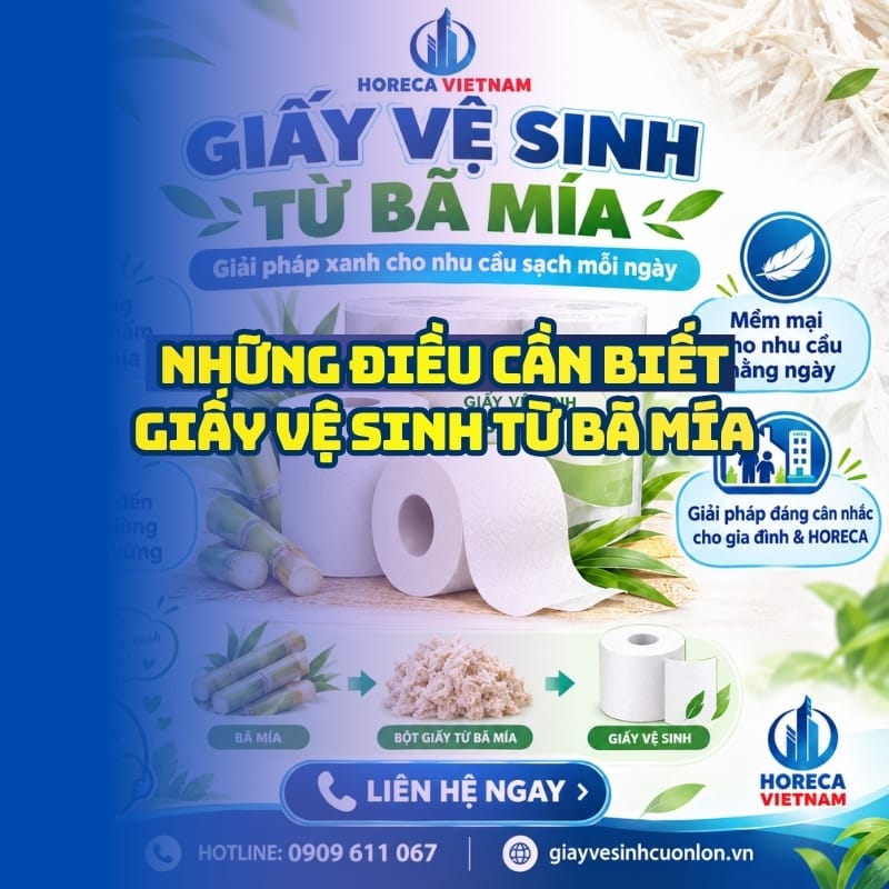 Những điều cần biết về giấy vệ sinh từ bã mía.