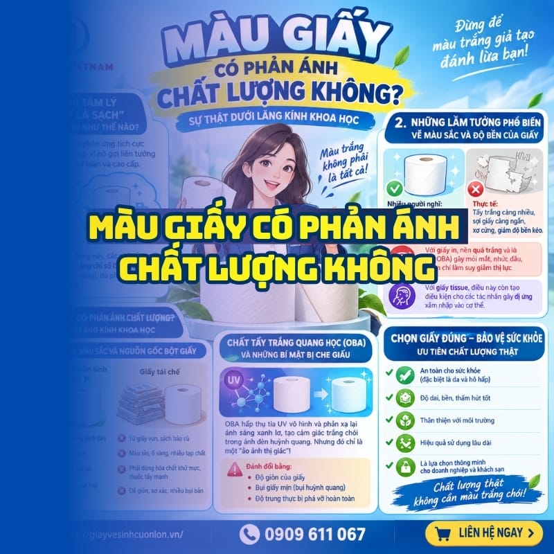Những điều cần biết về màu giấy có phản ánh chất lượng không?