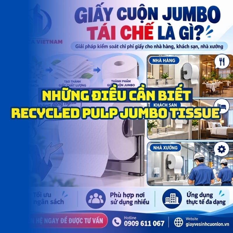 Những điều cần biết về recycled pulp jumbo tissue là gì và ứng dụng thực tế.