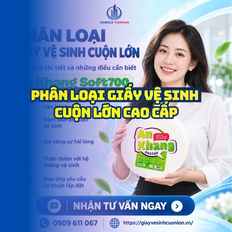 Phân loại giấy vệ sinh cuộn lớn cao cấp tại nhà phân phối Horeca Việt Nam