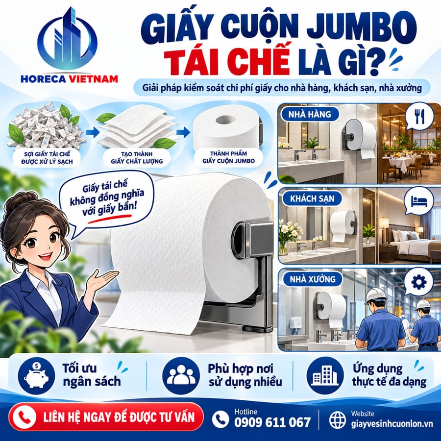 Tìm hiểu recycled pulp jumbo tissue là gì?