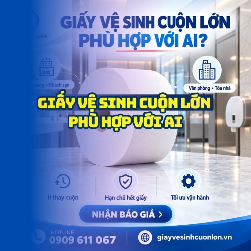 Tìm hiểu giấy vệ sinh cuộn lớn phù hợp với ai tại Horeca Việt Nam