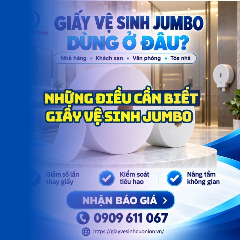 Tìm hiểu giấy vệ sinh jumbo dùng ở đâu để nâng tầm không gian