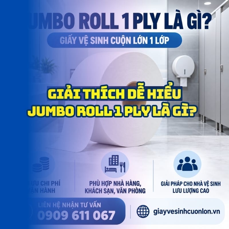 Tìm hiểu jumbo roll 1 ply là gì tại Horeca Việt Nam